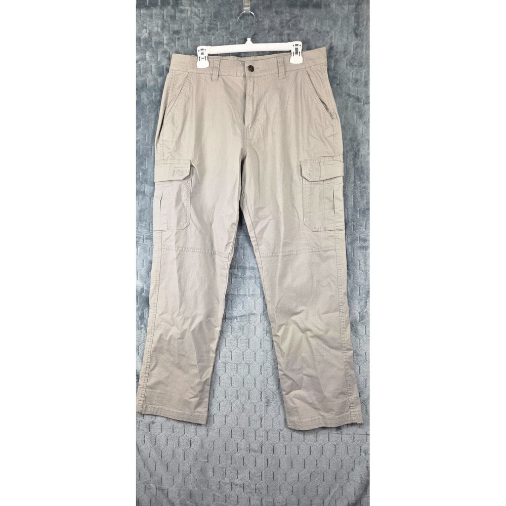 Ocean‎ Coast Men's Khaki Cargo Pants Straight Leg Stretch Size 34 X 30